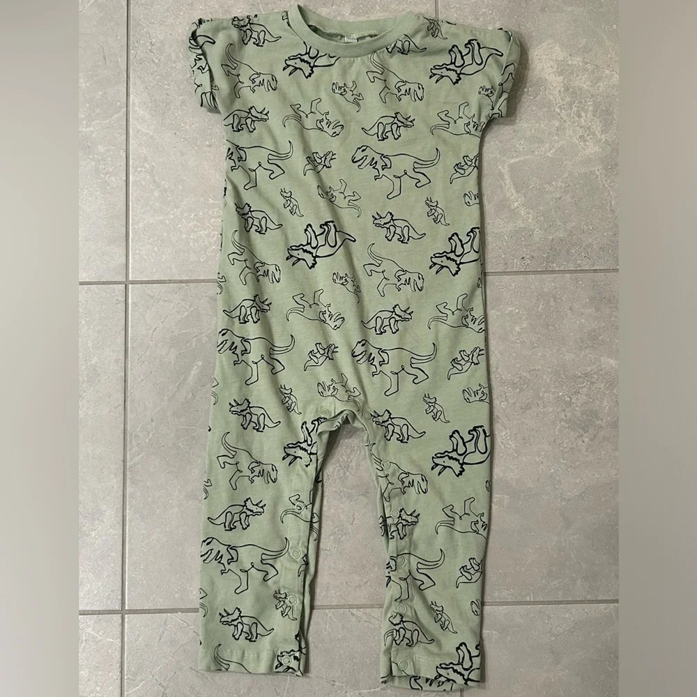 EUC Okie Dokie Baby Boys Short Sleeve Jumpsuit